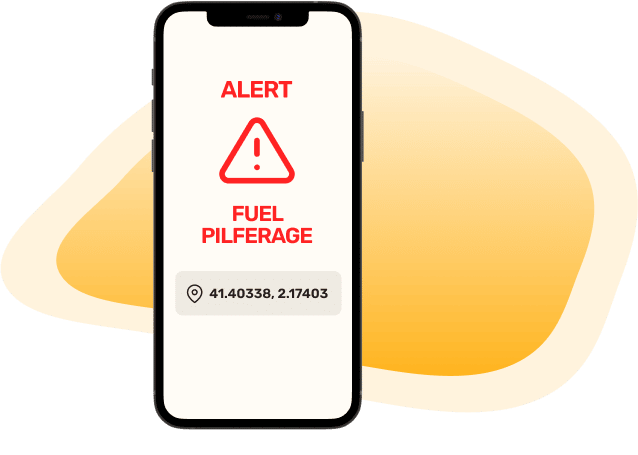 Fuel pilferage alerts with Driver and Location information